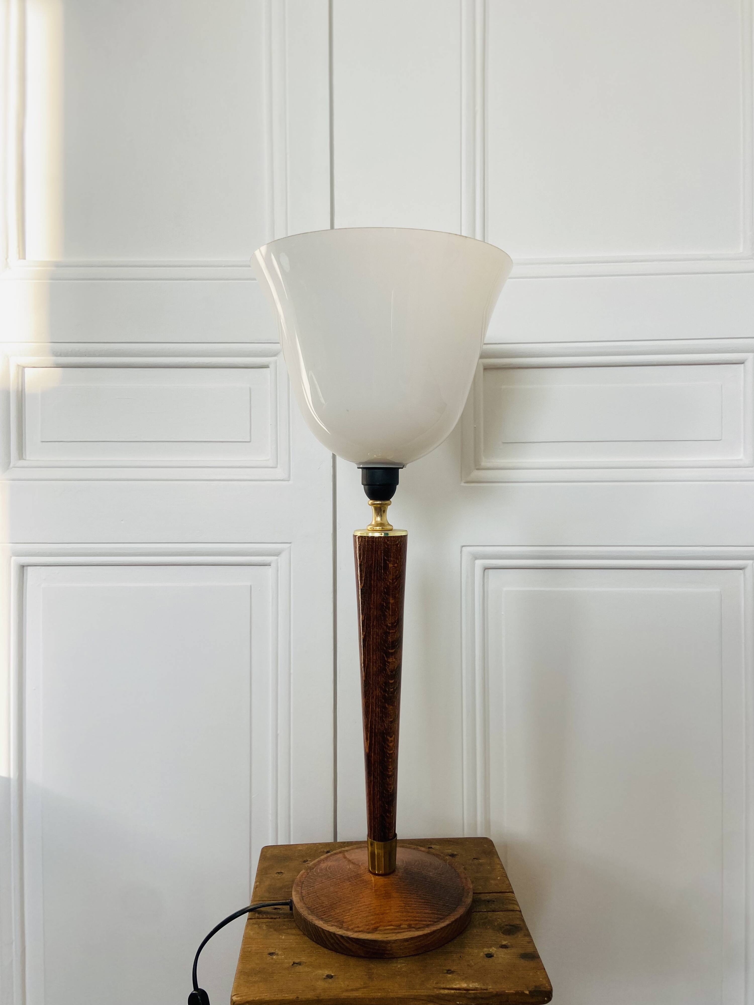Large Mazda style art deco lamp, 1970