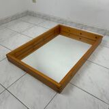 Vintage Scandinavian mirror pinewood