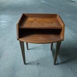Scandinavian teak bedside table (2 available)