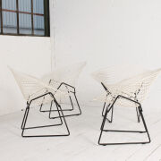 Set of 4 Diamond chairs by Harry Bertoia for Knoll International