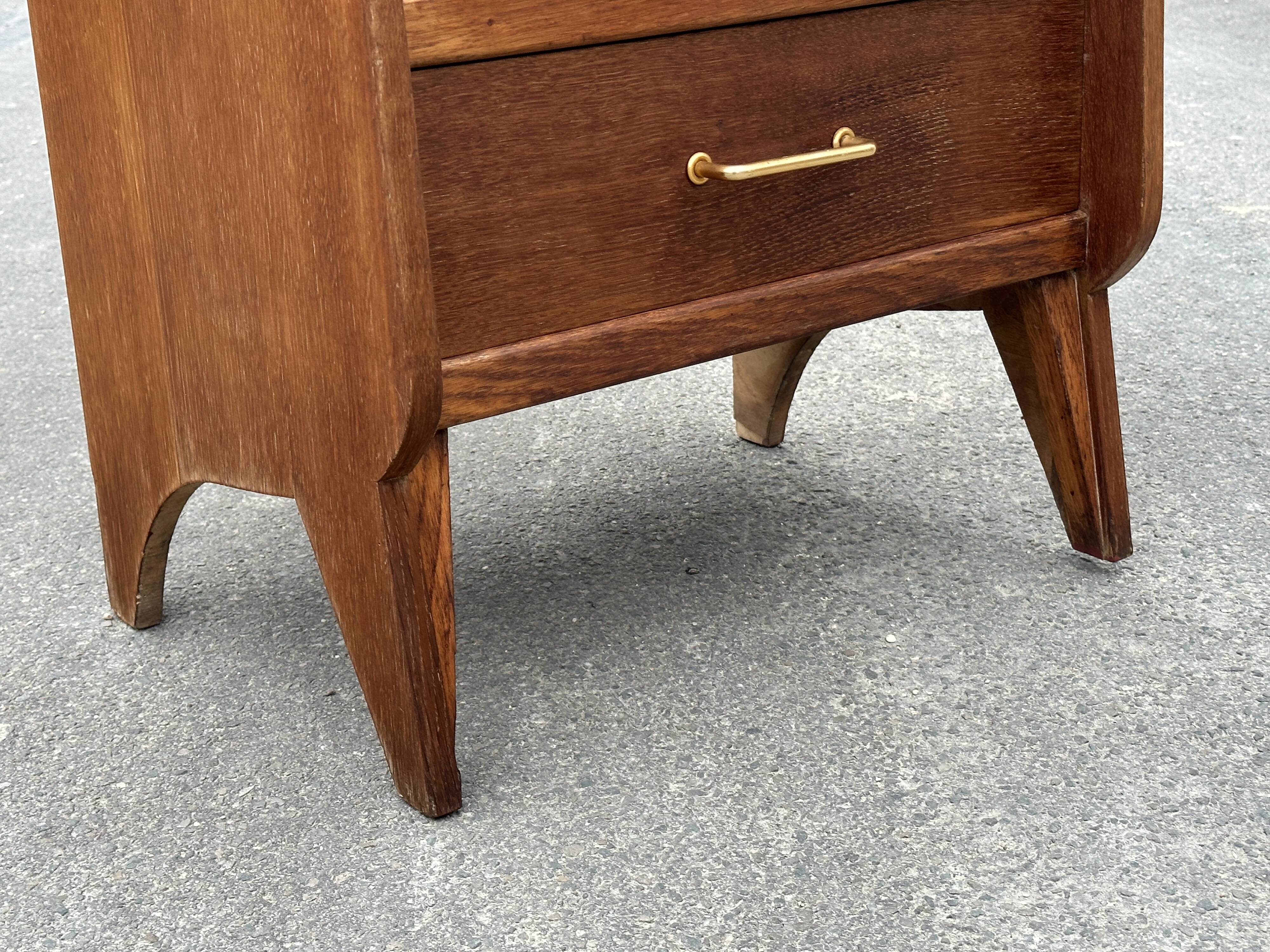 Commode chiffonnier vintage pieds compas design annees 60