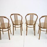 Ensemble de quatre chaises de salle à manger par TON, 1994