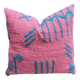Coussin Kilim en laine berbère fait main : Coussin de sol marocain