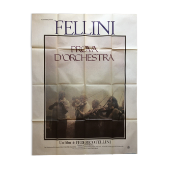 Prova poster of orchestra orchestra Federico Fellini 1978
