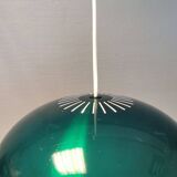 Top-class design lamp Model Medio in metal green colour (original) 1966. Jo Hammerborg Denmark