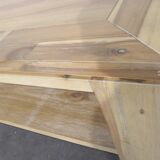 Modern style wooden coffee table, low shelf