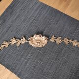 Old pediment / bas-relief in gilded metal