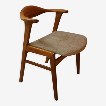 Modern Danish teak office chair from the 1960s by Erik Kirkegaard for Høng Stolefabrik