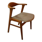 Modern Danish teak office chair from the 1960s by Erik Kirkegaard for Høng Stolefabrik