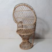 Fauteuil Emmanuelle rotin vintage