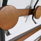 Teak vintage wall coat rack, 1960s