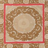 Vintage Turkish hand-knotted rug 130x132 cm