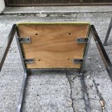 Series of 4 vintage chairs in Skaï