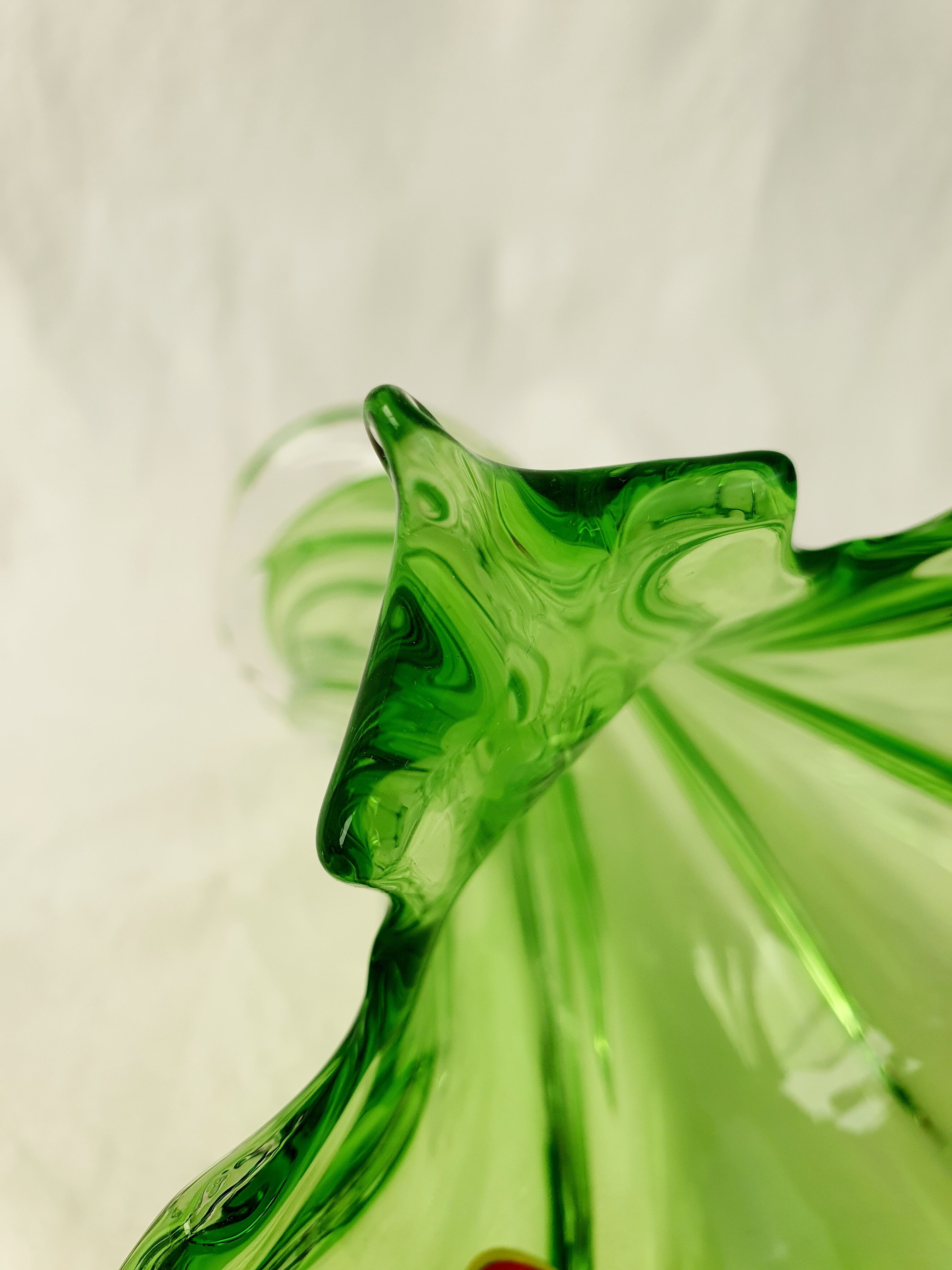 Vase Sommerso Floral Murano 1970 Italie