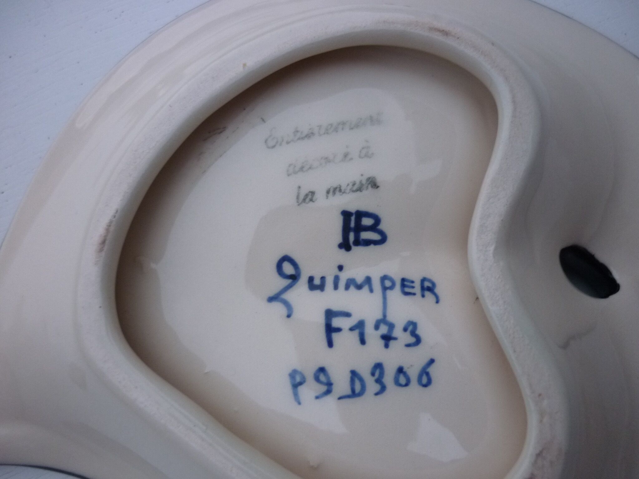 Vide poche signé HB Henriot, Quimper, Bretagne