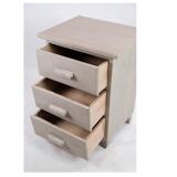 Small Gustavian Gray-Painted Chest of Drawers with 3 Drawers