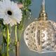 Vintage glass suspension globe