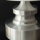 Large brushed aluminium table lamp, 1970s