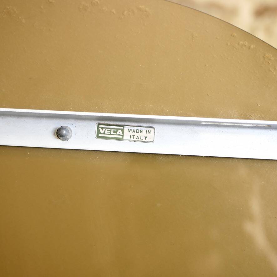Large miroir rond à double couche par Veca, Italie, 1970s