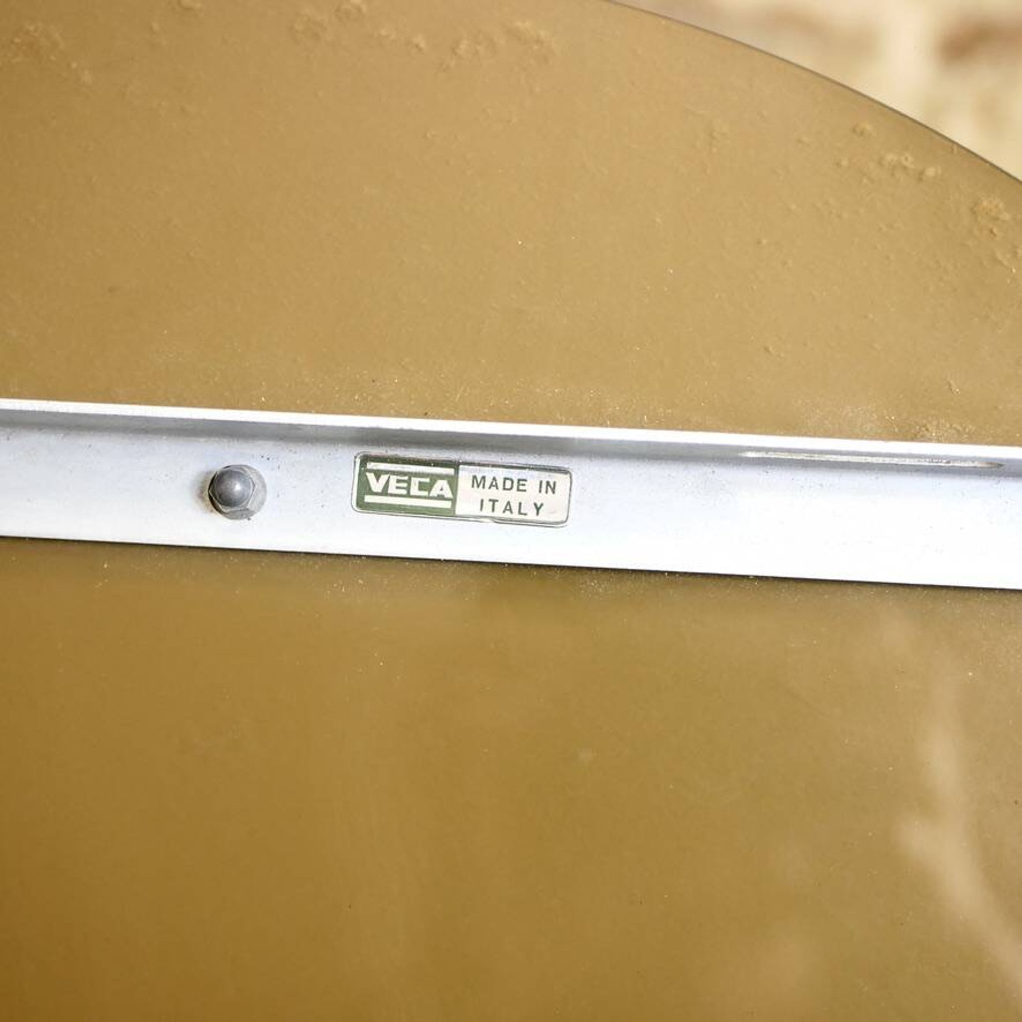 Large round double-layer mirror by Veca, Italy, 1970s