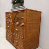 Commode en rotin
