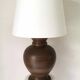 Lampe pied en terre cuite