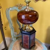 Lamp base in lacquer and metal 1980s