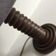 Vintage wood geometric lamp