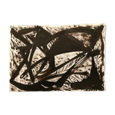 Painting art brut on paper