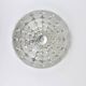 Peill & Putzer Large Round Op Art Glass Sconce, Wall Lamp, Flush Mount, Germany, 1970s