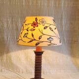 Table lamp made of turned solid wood - 1960s/70s