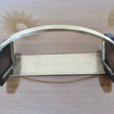 Rosewood, brass and glass centerpiece, art deco, 1930s-40s