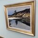 1948 Mid-Century Modern Swedish "Still" Vintage Landscape Oil Painting, Framed