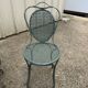 Wrought iron garden chair