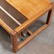 Habitat pine coffee table with integrated jute fabric book storage.