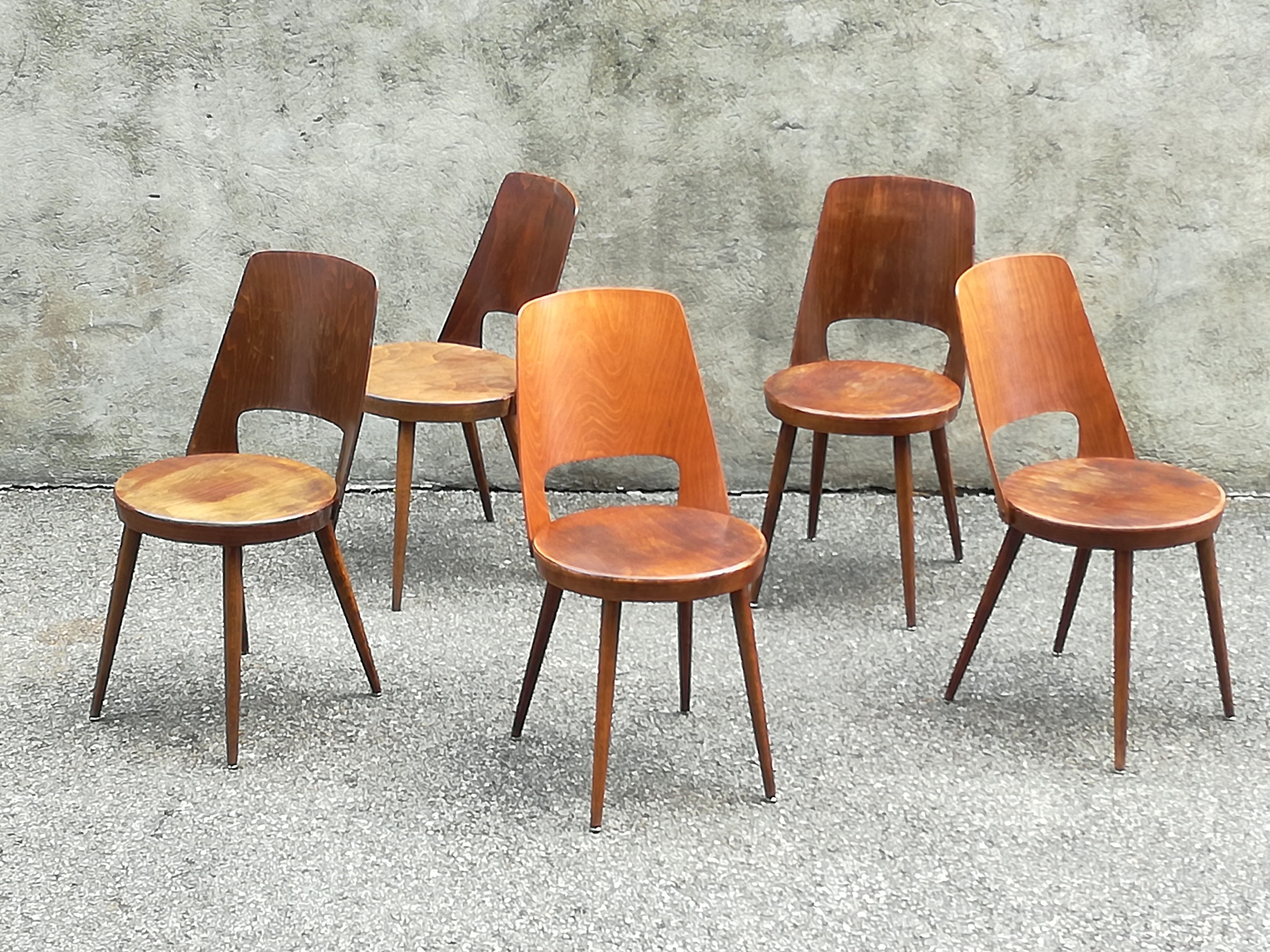 3 bistro chairs Baumann Mondor