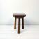 Mid Century Table d'appoint Pouf à fleurs Banque de fleurs Vintage Bois massif Table de chevet Table