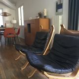 Paire de fauteuils scandinaves années 70/80