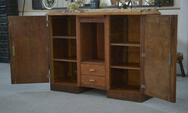 Art Deco Walnut Buffet, 1930s