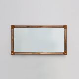 Large 20th century rectangle gilded Deknudt mirror in Baroque style, Belgiu