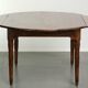Table de ferme antique française ovale/ronde du 19ème siècle