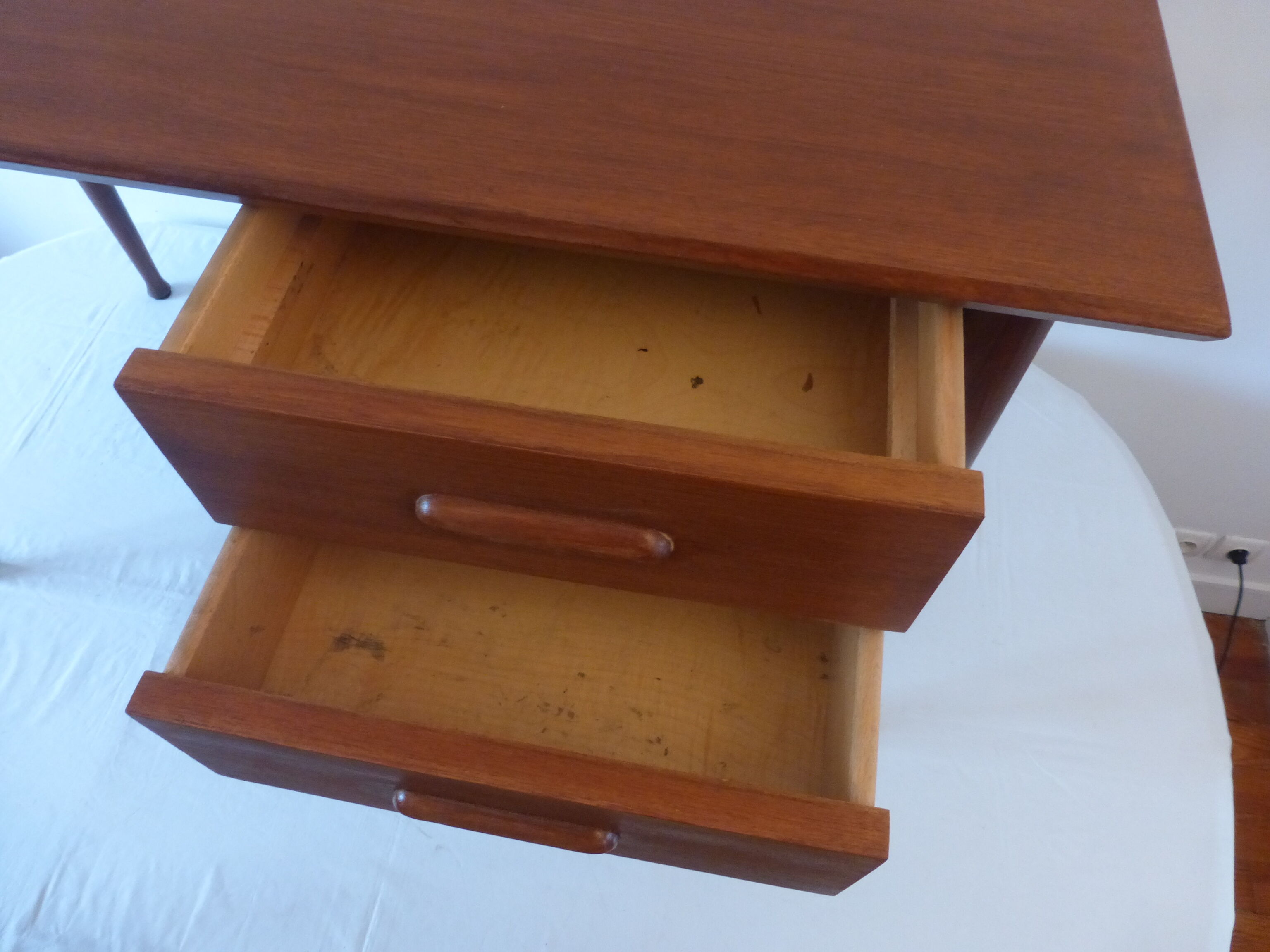 Scandinavian desk massive teak