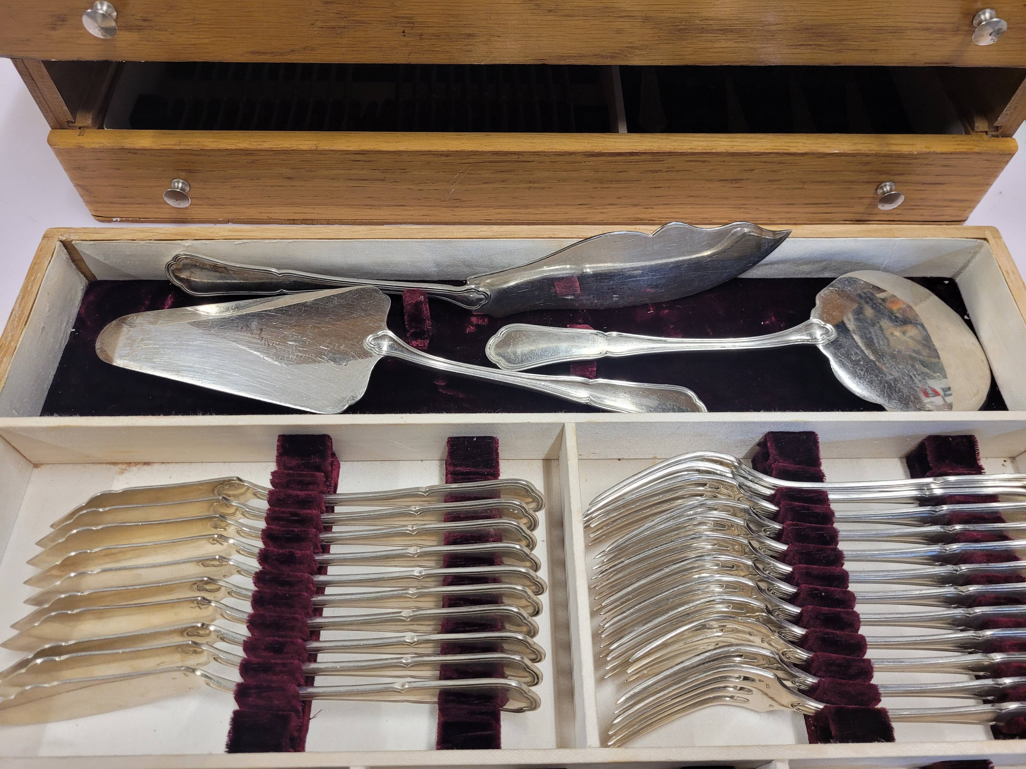Cutlery set 170 pieces in chrome metal Goldsmith Chrysalia