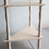 Old corner wall shelf turned wood