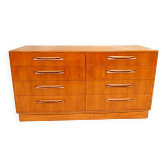 Grande Commode Double G-Plan "Fresco" – Teck – 8 Tiroirs – Design V.B.