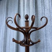 Coat rack umbrella stand curved wood
