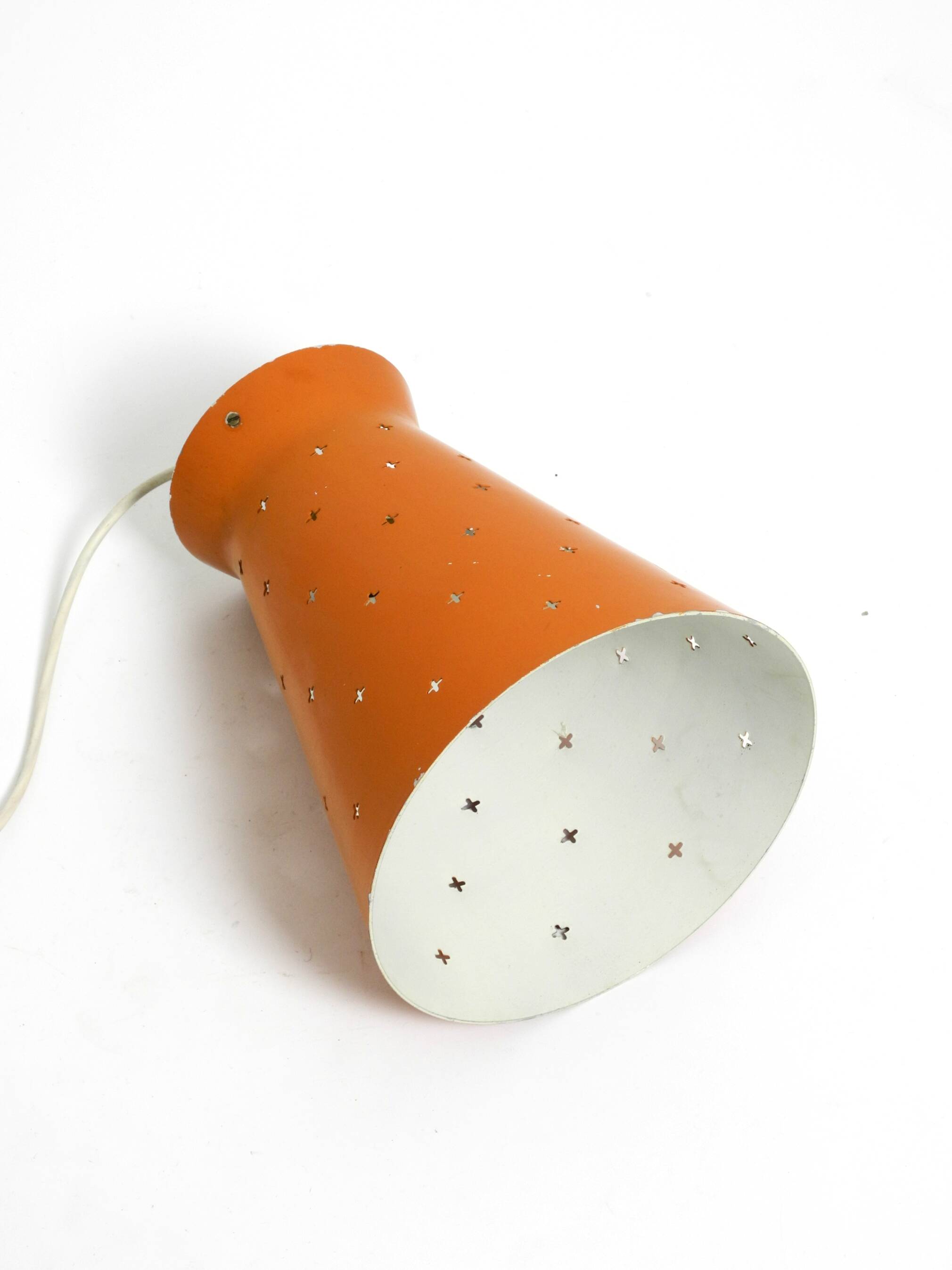 Beautiful Mid Century Modern Diabolo perforated metal sheet pendant lamp