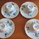 Set of 4 cups and 4 saucers limoges porcelain bernardaud