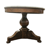 Restoration guéridon in mahogany and marble