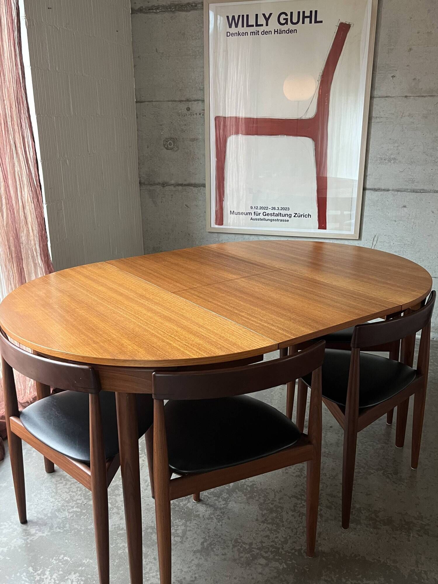 Mid-Century Teak Dining Table and Chairs by Hans Olsen for Frem Røjle, 1950s